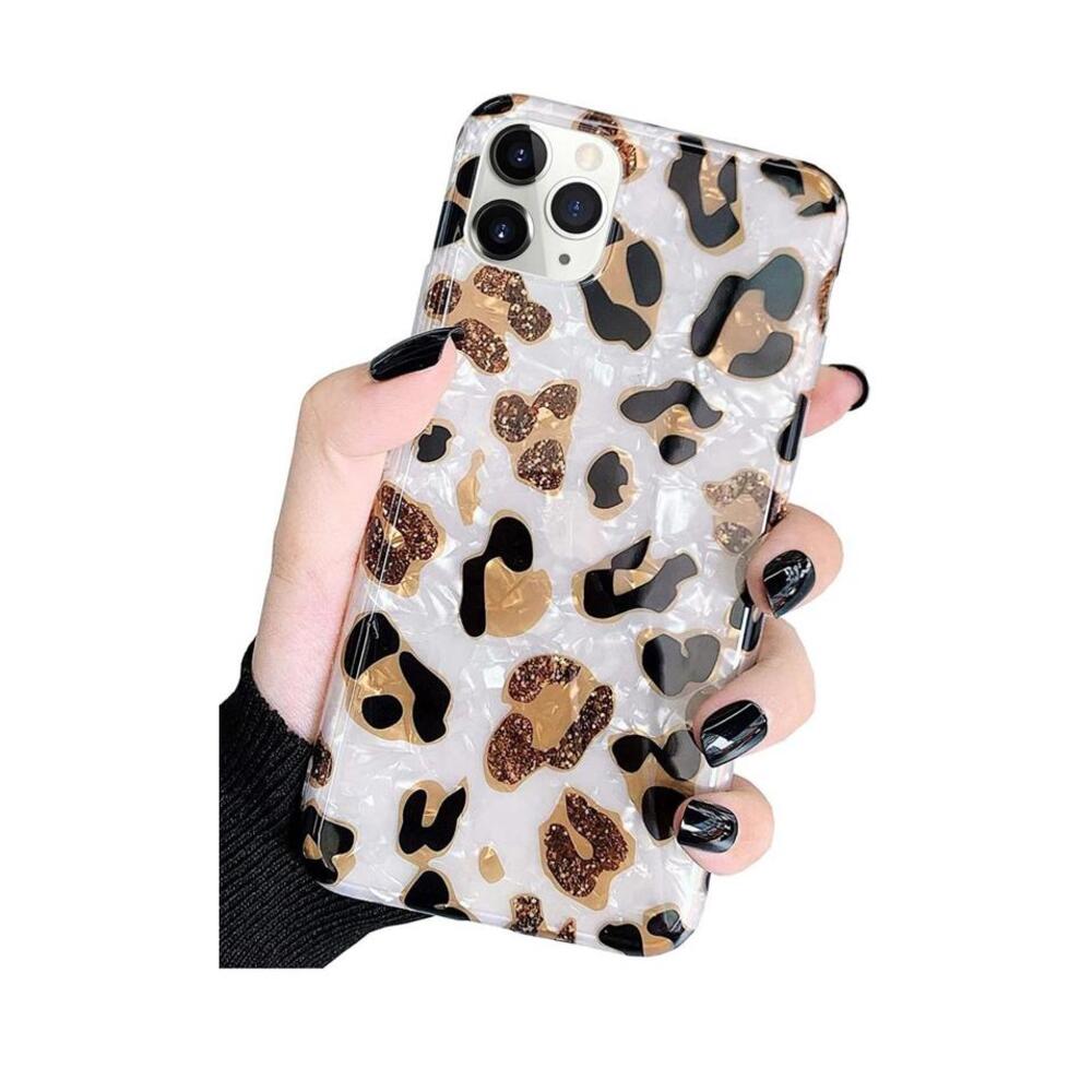iPhone 13 Pro 6.1 inch,Sparkly Animal Leopard Print Pattern Cheetah Design NWT
